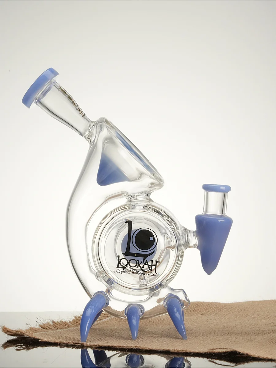 Lookah Bong 9" Mini Cool Alien Stalker Recycler Water Pipe - Blue, Colors: Blue Lookah Bong 9" Mini Cool Alien Stalker Recycler Water Pipe - Blue, Colors: Blue