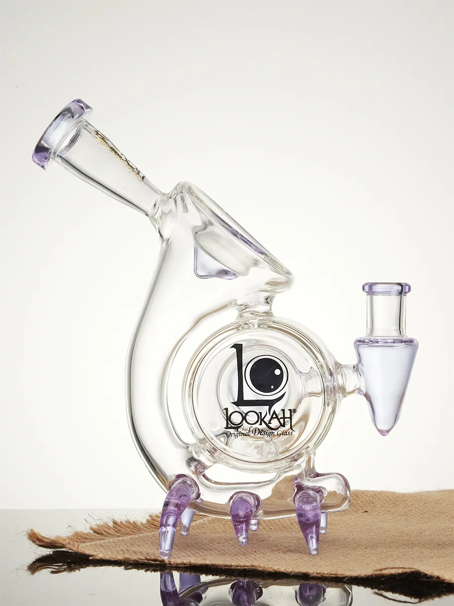 Lookah Bong 9" Mini Cool Alien Stalker Recycler Water Pipe - Blue, Colors: Blue, 6 image Lookah Bong 9" Mini Cool Alien Stalker Recycler Water Pipe - Blue, Colors: Blue, 6 image