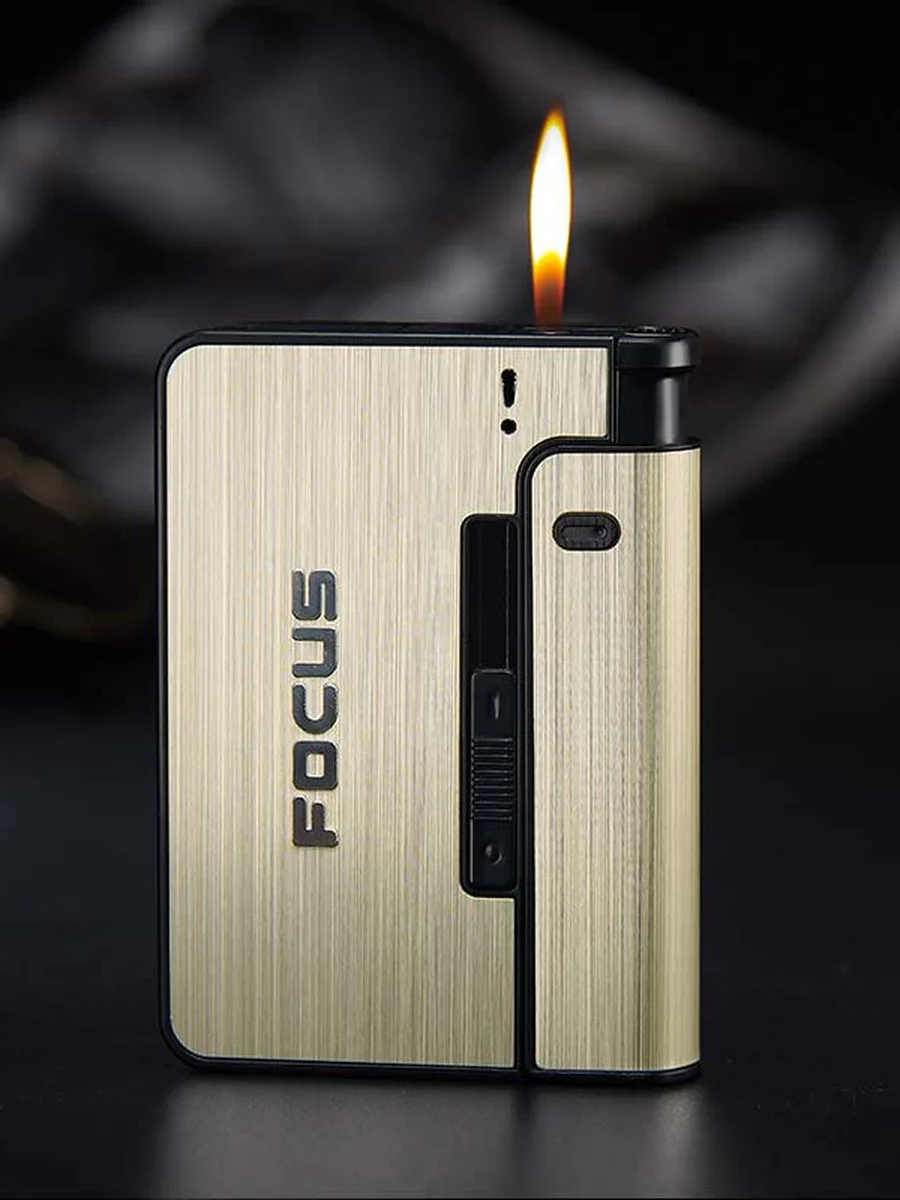 Portable Automatic Cigarette Case, Color: Black, 2 image Portable Automatic Cigarette Case, Color: Black, 2 image
