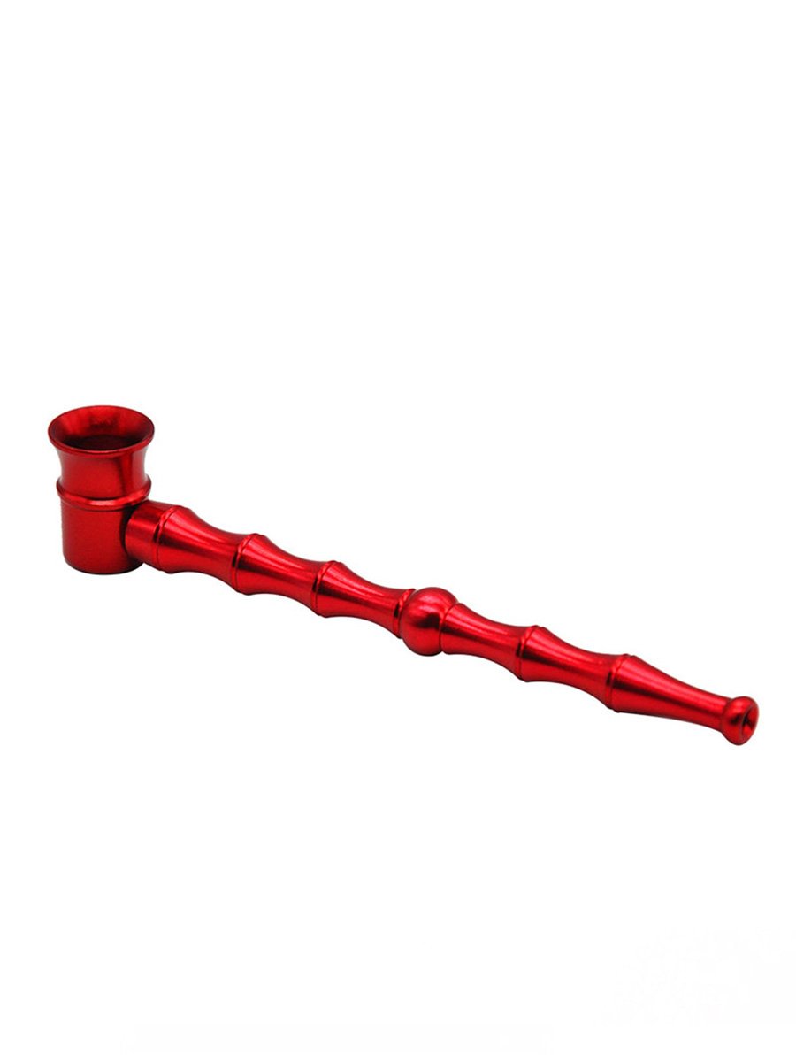 Bamboo Shape Metal Smoke Pipe, Color: Green, 6 image Bamboo Shape Metal Smoke Pipe, Color: Green, 6 image