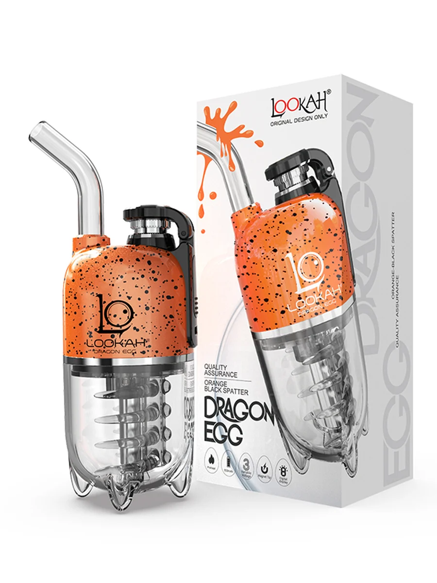 LOOKAH Dragon Egg Portable Electric Dab Rig, Color: Orange, 24 image LOOKAH Dragon Egg Portable Electric Dab Rig, Color: Orange, 24 image