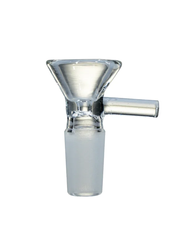 2PCS 14MM Clear Funnel Glass Bong Bowl