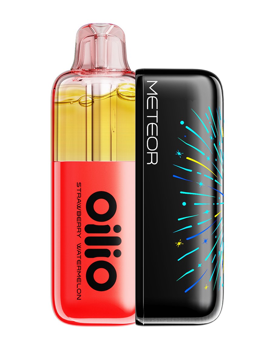 OiliO Meteor Refillable Disposable Pod Kit, Taste: Peach Jam, 7 image