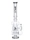Lookah Bong 21" Glass Recycler Super Filtration Ice Water Pipe, Colors: Clear Black