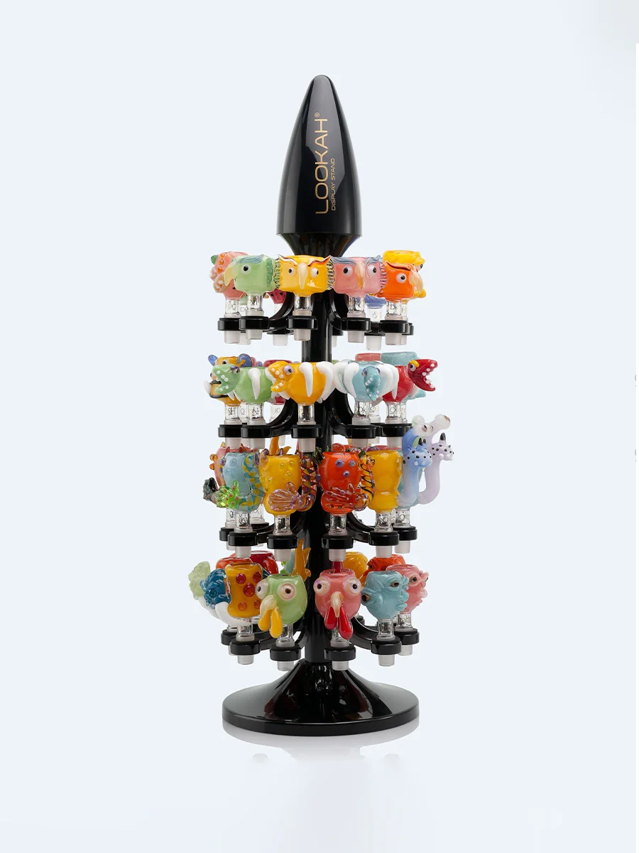 LOOKAH 40PCS Glass Bong Bowl Set E With Display Stand LOOKAH 40PCS Glass Bong Bowl Set E With Display Stand