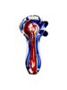 Colorful Bright Striped Glass Pipe