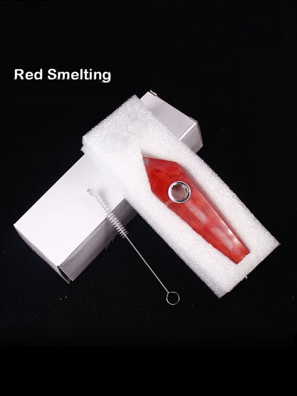 Natural Crystal Quartz Pipe, Quality: Rose Quartz Natural Crystal Quartz Pipe, Quality: Rose Quartz
