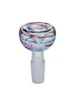 2PCS 14MM Male Ribbon Swirl Glass Bong Bowls, 2 image