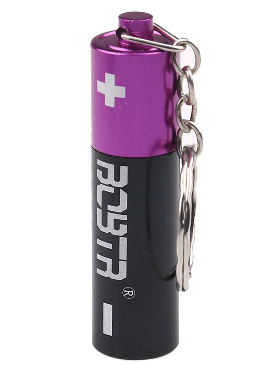 Keychain Battery Shaped Smoking Pipe, 5 image Keychain Battery Shaped Smoking Pipe, 5 image