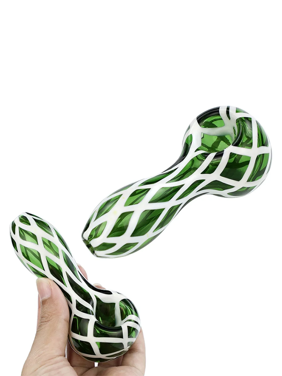 Reticulated Glass Pipe, 7 image Reticulated Glass Pipe, 7 image