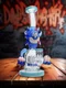Lookah Glass Bong 9" Turbine Perc Funny Looks Water Pipe, Colors: Water Blue   