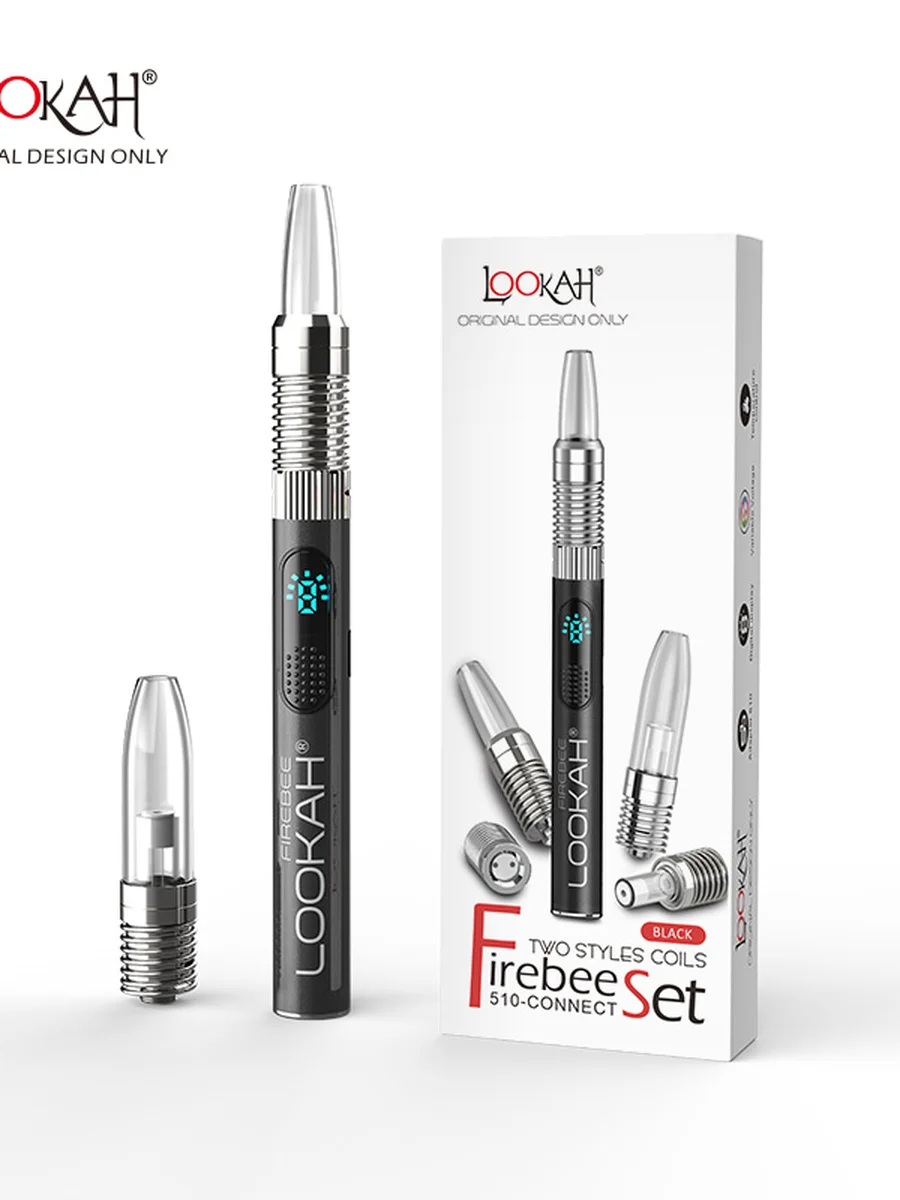 Lookah Firebee 510 Vape Pen Kit with Wax Cart - Black