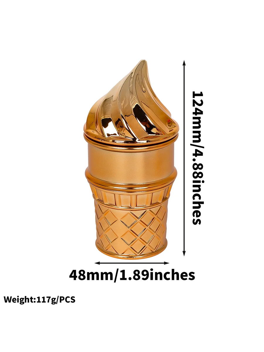 4-Layer Ice Cream Cone Herb Grinder4