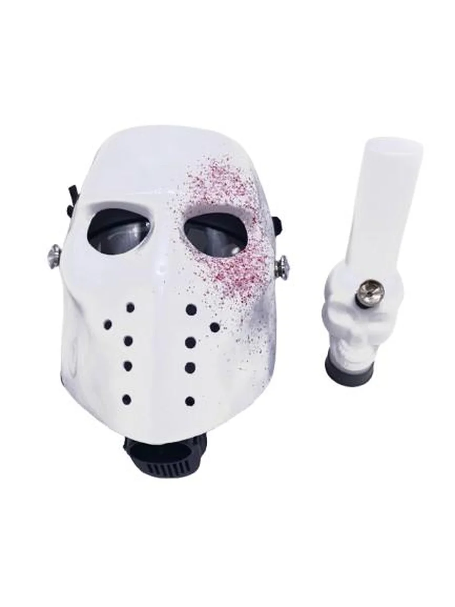 White Chief Silicone Gas Mask Bong
