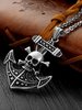 Skeleton Anchor Pendant Necklace, 7 image Skeleton Anchor Pendant Necklace, 7 image