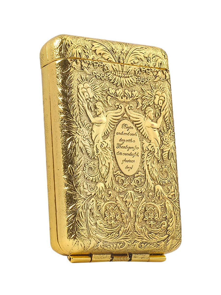 Classic Triple Opening Men&#039;s Cigarette Case 5