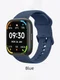 Alexa Heart Rate & Blood Pressure Smart Watch, Color: Blue