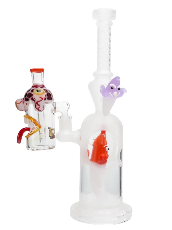 Triple-Eyed Monster Head Ash Catcher, Colors: Orange, 2 image Triple-Eyed Monster Head Ash Catcher, Colors: Orange, 2 image