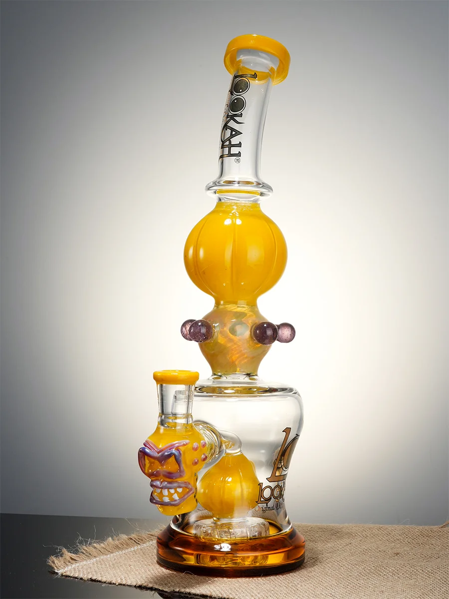 Lookah Bong Lanterns Glass Water Pipe, Color: Yellow, 10 image Lookah Bong Lanterns Glass Water Pipe, Color: Yellow, 10 image
