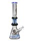 Bull Horn Beaker Glass Bong, Color: Blue