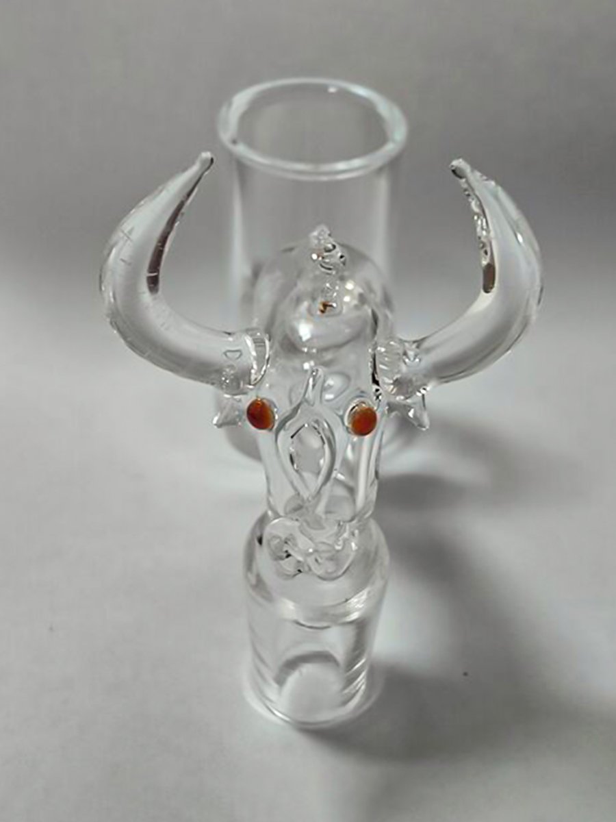 14 mm Double Seahorse Transparent Dab Nail3 14 mm Double Seahorse Transparent Dab Nail3