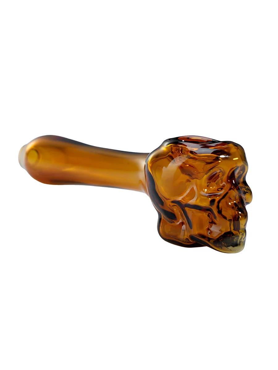4 Inch Skull Glass Smoking Hand Pipe 4 Inch Skull Glass Smoking Hand Pipe