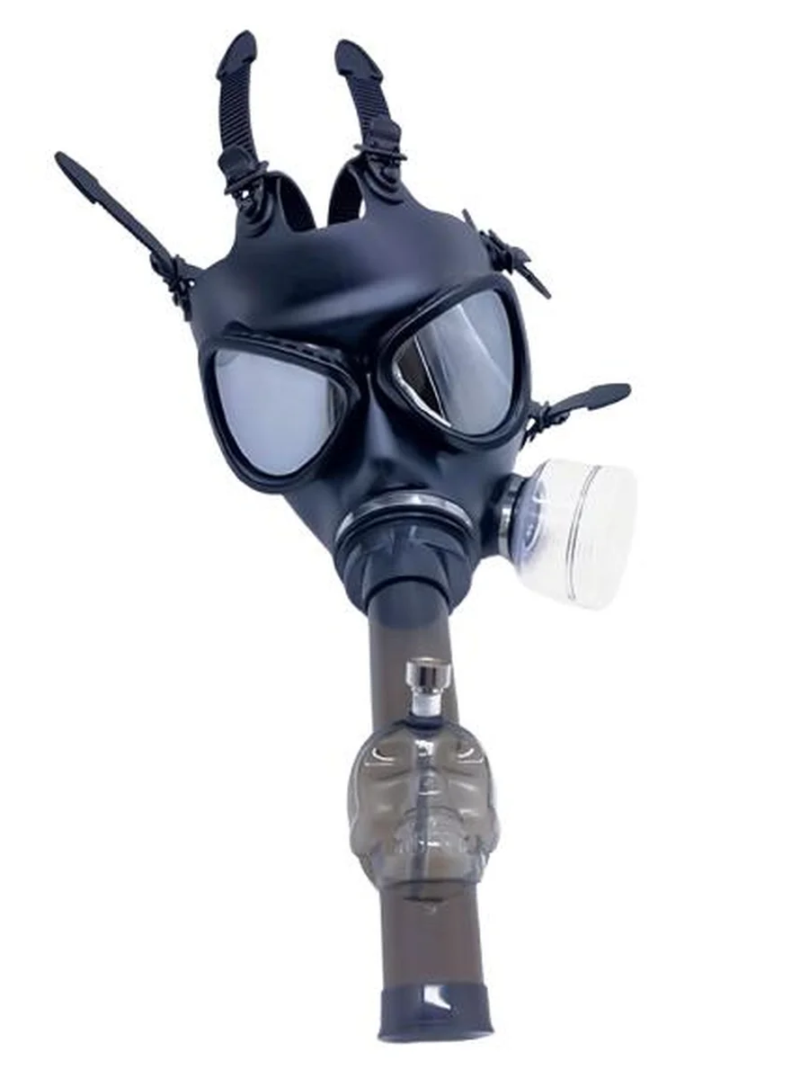 Triangular Eyes Gas Mask Bong Details