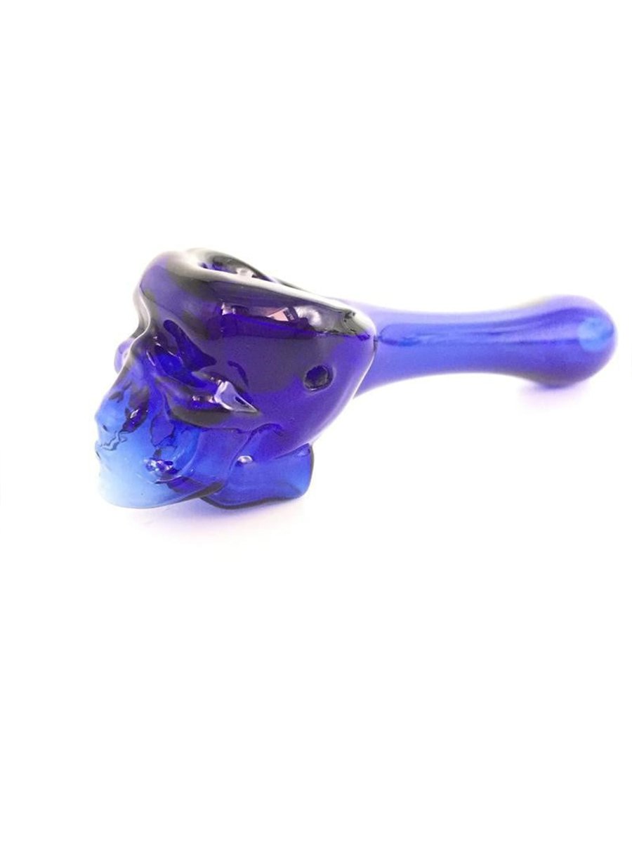 4&quot; Skull Glass Pipe Purple