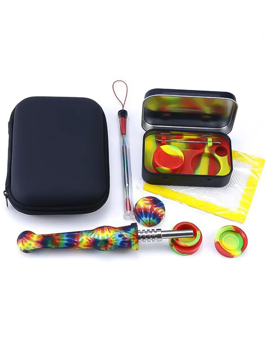 4-In-1 Silicone Dab Straw Kit With Case3 4-In-1 Silicone Dab Straw Kit With Case3