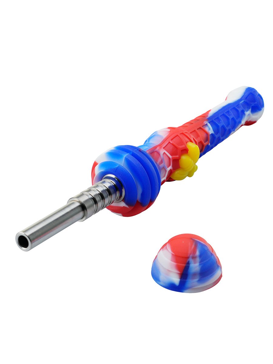 5PCS Silicone Nectar Collectors with 12mm Titanium Tip, 4 image