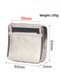 Silver Metal Cigarette Roller Tobacco Case 70 mm