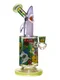 9-inch Small Cool Shark Attack Glass Bong, Color: Green