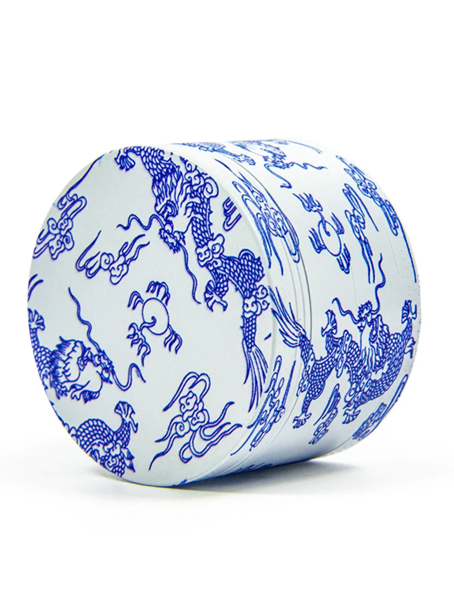 4 Layer Blue and White Porcelain Grinder
