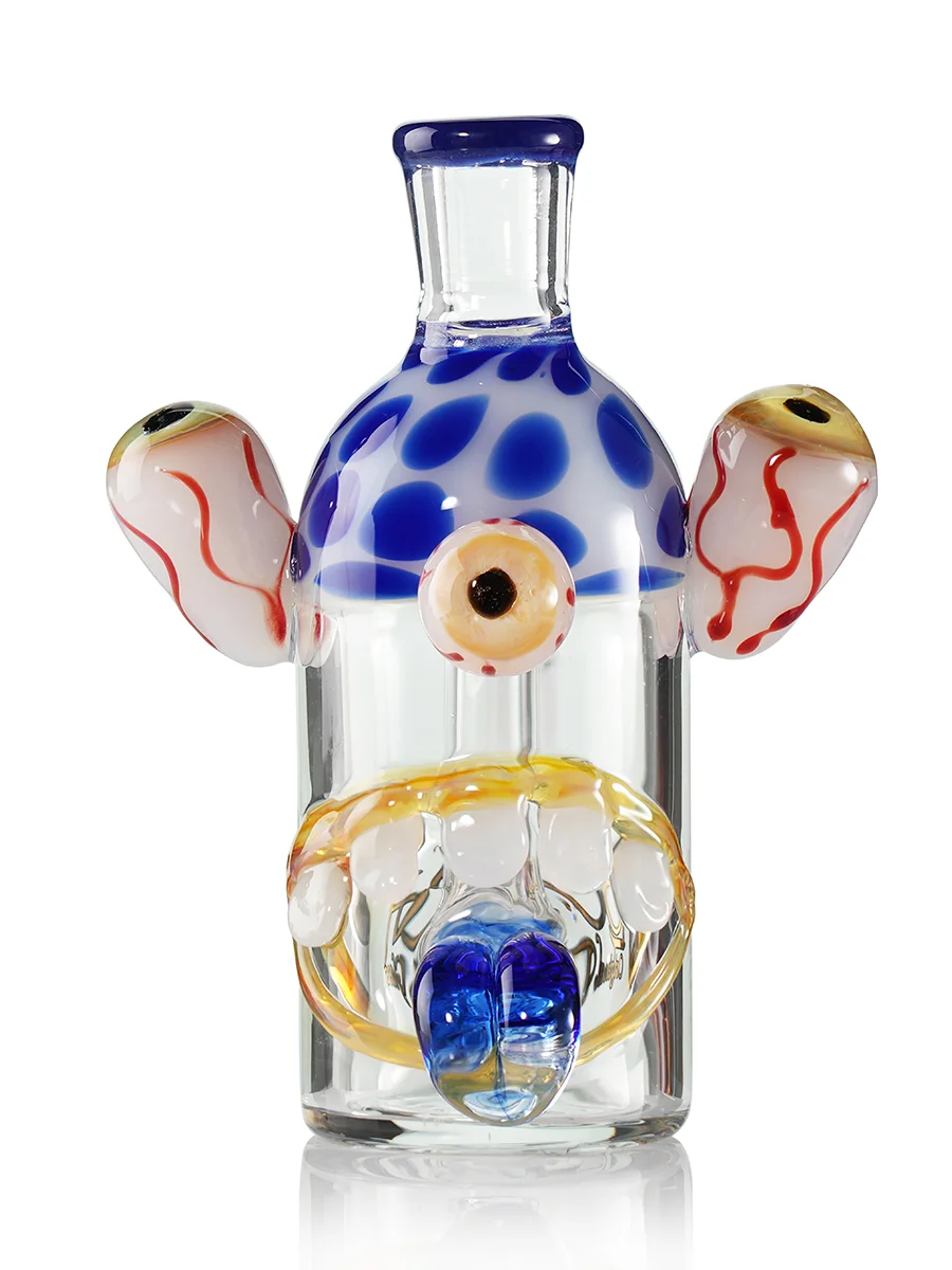 Blue Triple-Eyed Monster Head Ash Catcher Blue Triple-Eyed Monster Head Ash Catcher