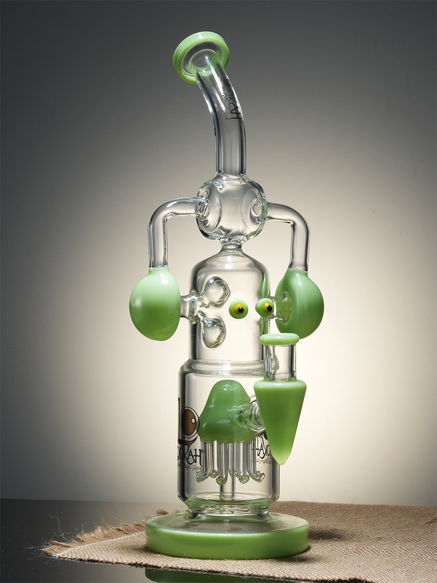 Lookah Bong 13" Decorative Recycler Water Pipe - Kiwi Green, Colors: Kiwi Green    Lookah Bong 13" Decorative Recycler Water Pipe - Kiwi Green, Colors: Kiwi Green
