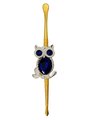 Owl-Inlaid Diamond Scoop and Spear Point Dab Tool