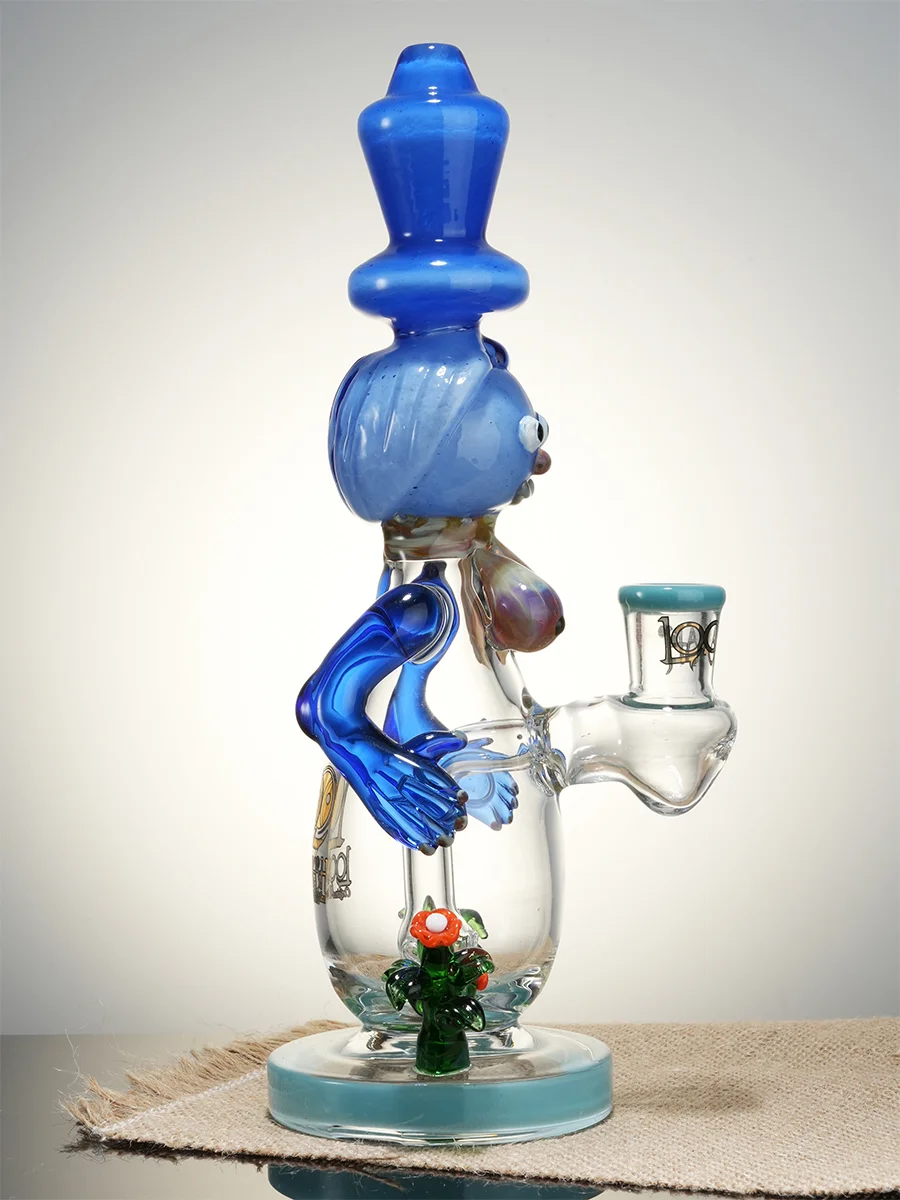 9.5&quot; Cute Garden Snowman Dab Rig blue7