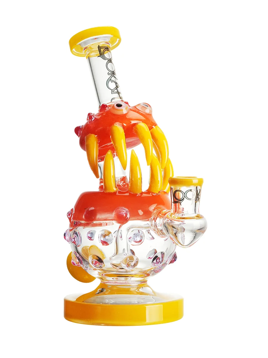 Lookah 8.5" Mini Cute Colorful Monster Glass Dab Rig, Color: Wathet Blue, 2 image
