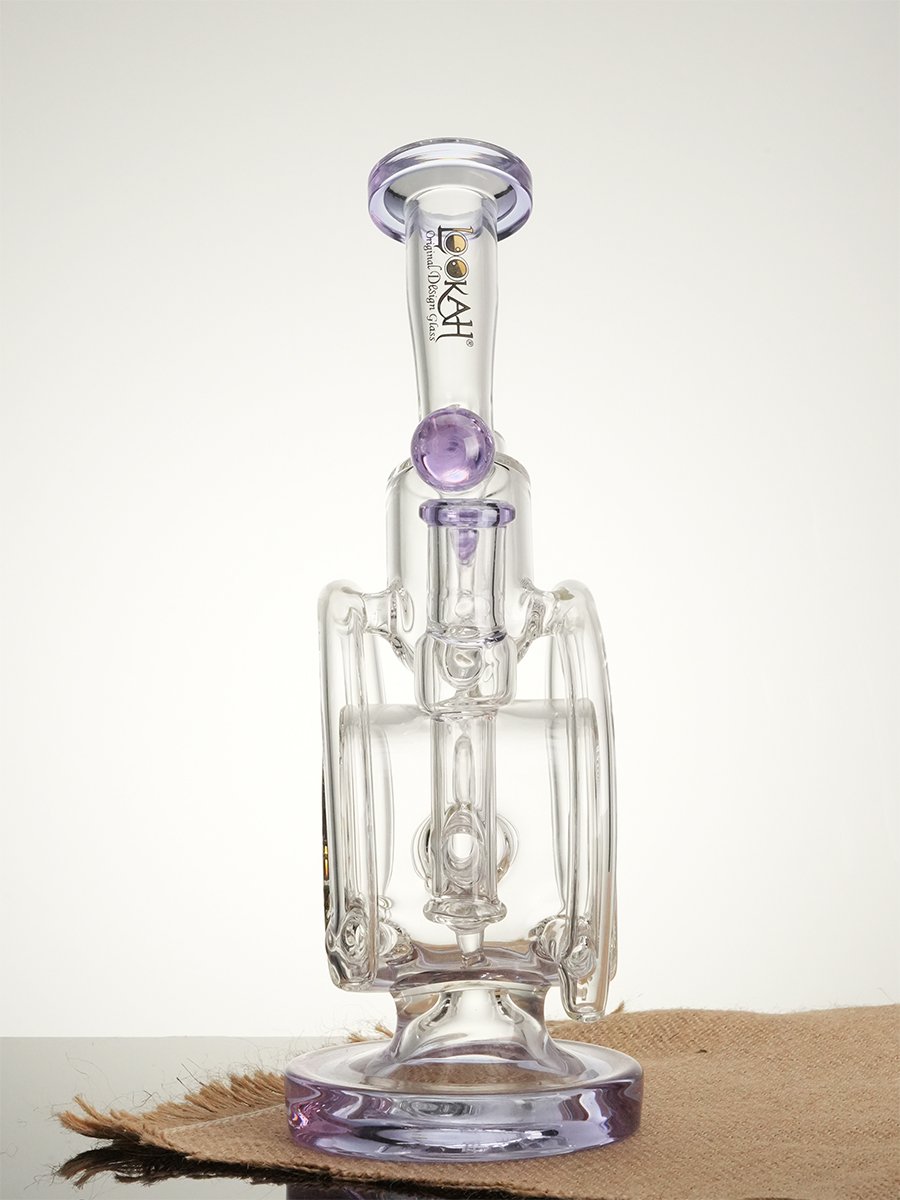 Lookah Bong 10.4 " Recycler Orbital Double Chamber Water Pipe - Purple, Colors: Purple, 2 image Lookah Bong 10.4 " Recycler Orbital Double Chamber Water Pipe - Purple, Colors: Purple, 2 image