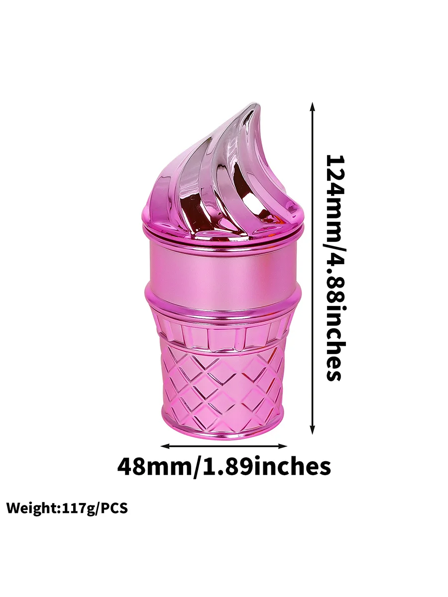 4-Layer Ice Cream Cone Herb Grinder3