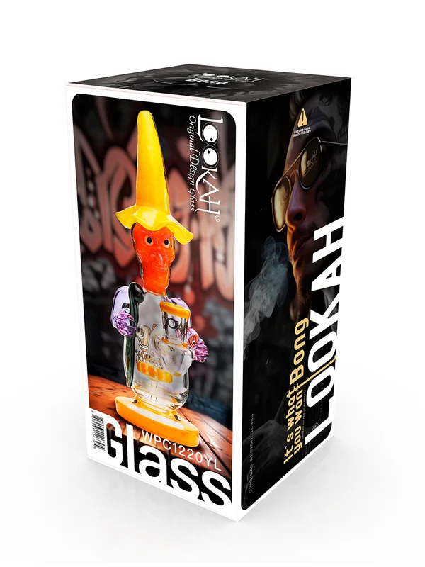 Lookah Rig 9.4" Cool Mystic Wizard Dab Rig, Colors: Yellow Lookah Rig 9.4" Cool Mystic Wizard Dab Rig, Colors: Yellow