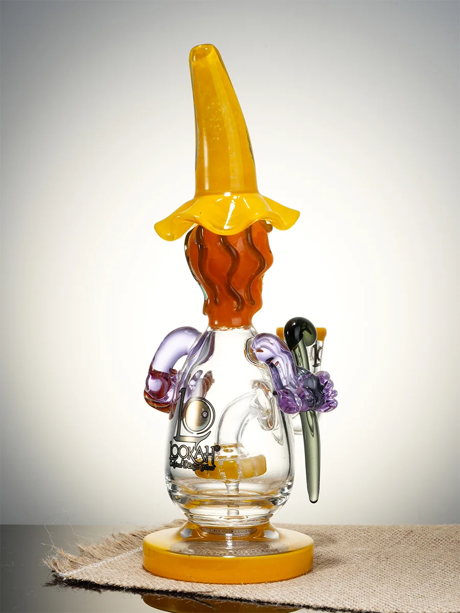 Lookah Rig 9.4" Cool Mystic Wizard Dab Rig, Colors: Yellow, 11 image Lookah Rig 9.4" Cool Mystic Wizard Dab Rig, Colors: Yellow, 11 image