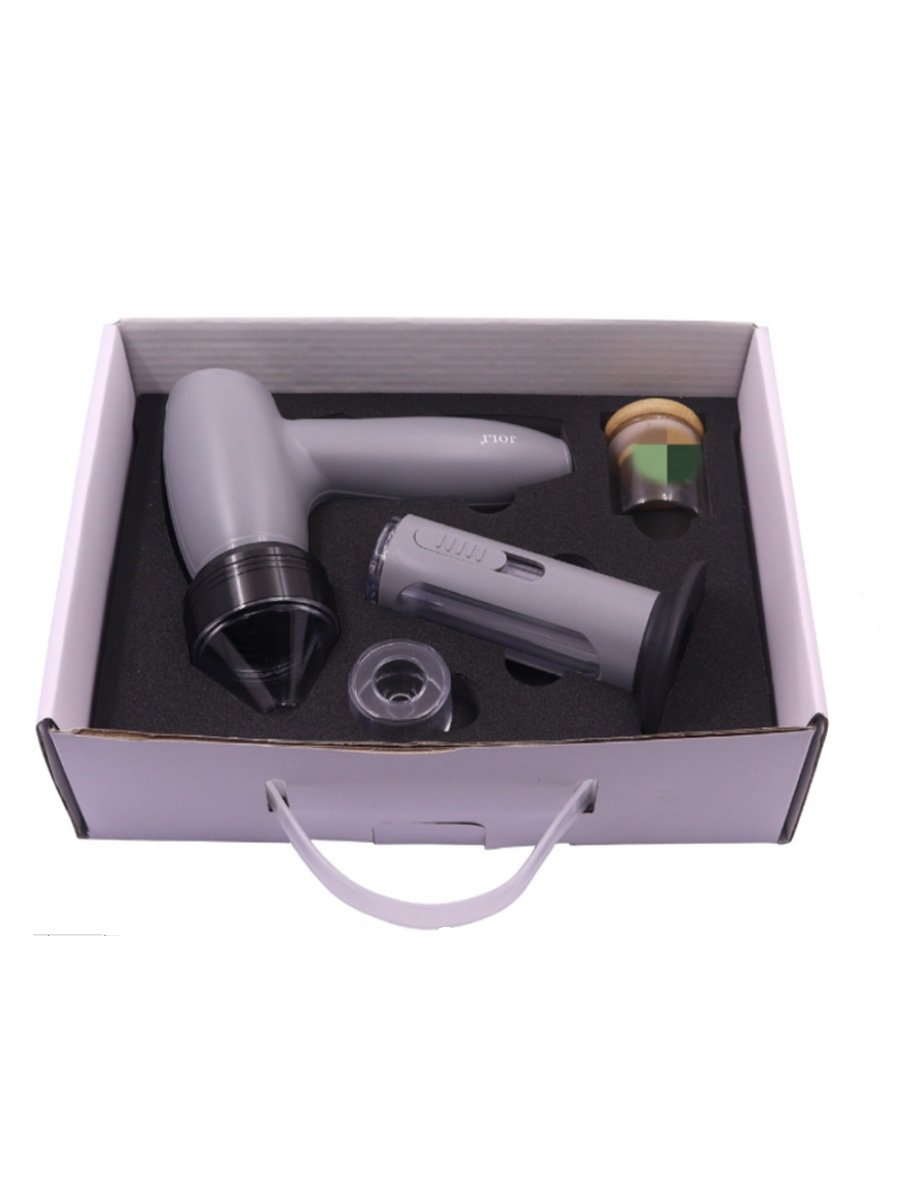 Electric Herb Grinder with Glass Jar and Horn Tube Electric Herb Grinder with Glass Jar and Horn Tube