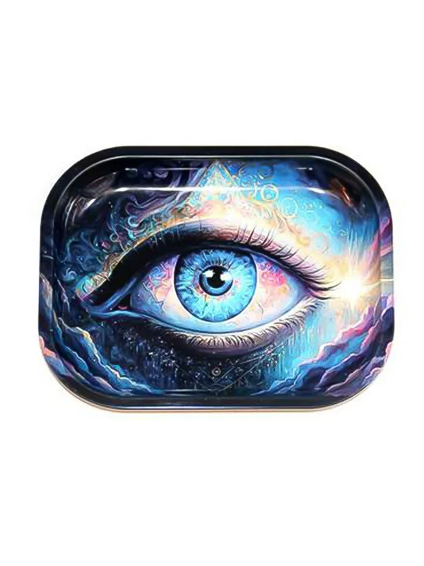 God's Eye Tinplate Cigarette Rolling Trays God's Eye Tinplate Cigarette Rolling Trays