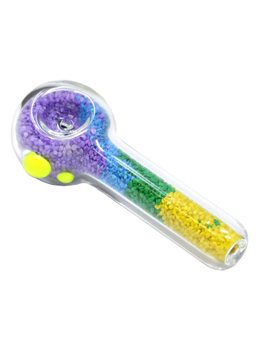 Multicolored Sand Glass Pipe For Sale