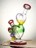 Lookah Rig 8“ Cute Heart-Shaped Glass Dab Rig, Colors: Red, 2 image Lookah Rig 8“ Cute Heart-Shaped Glass Dab Rig, Colors: Red, 2 image