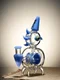 Blue 8&quot; Mini Cock Dab Rig