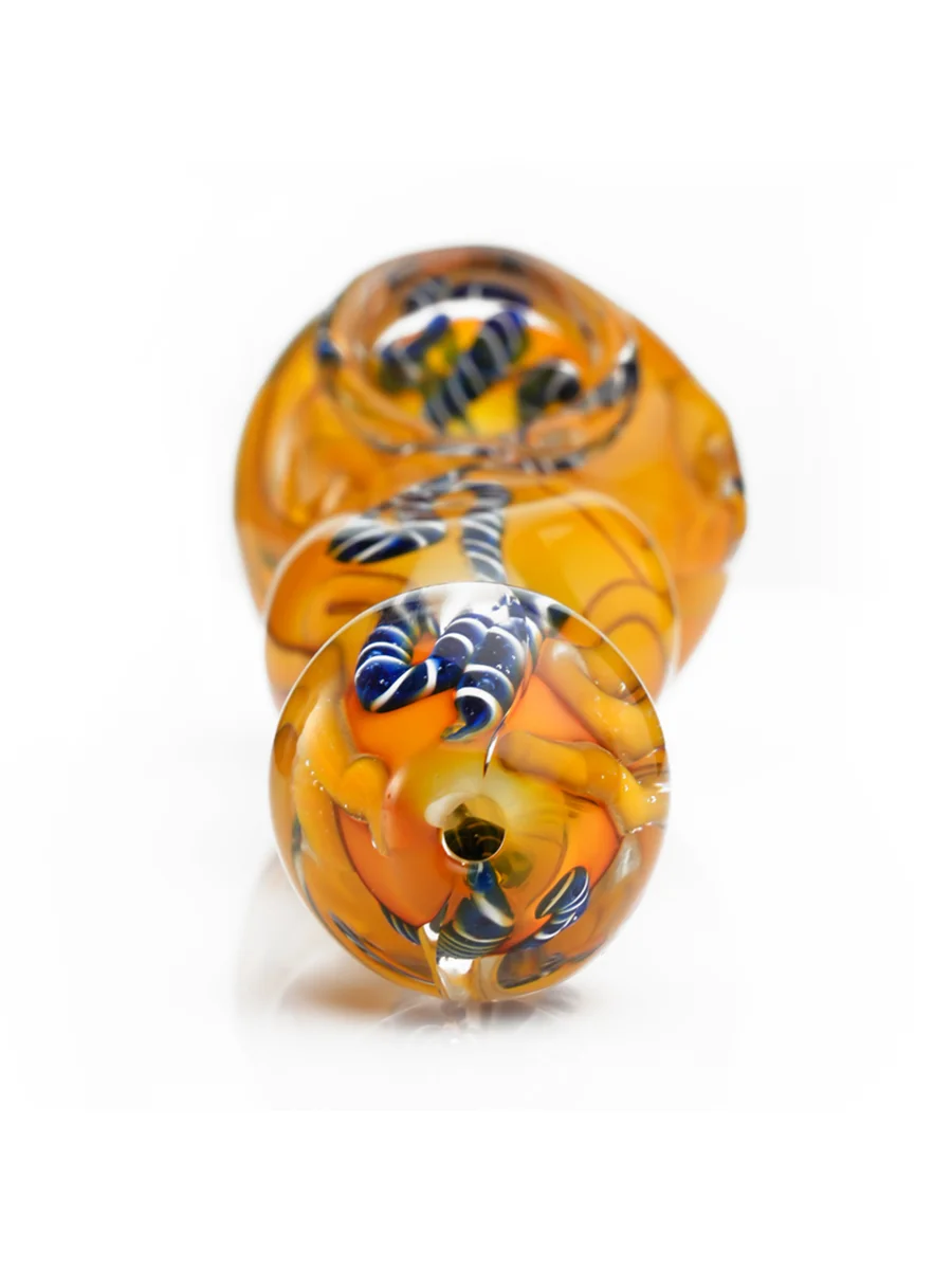Wave Stripe Glass Pipe Detail Wave Stripe Glass Pipe Detail
