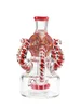 14mm, 90 Degree Male Joint Ash Catcher, Colors: Red 14mm, 90 Degree Male Joint Ash Catcher, Colors: Red