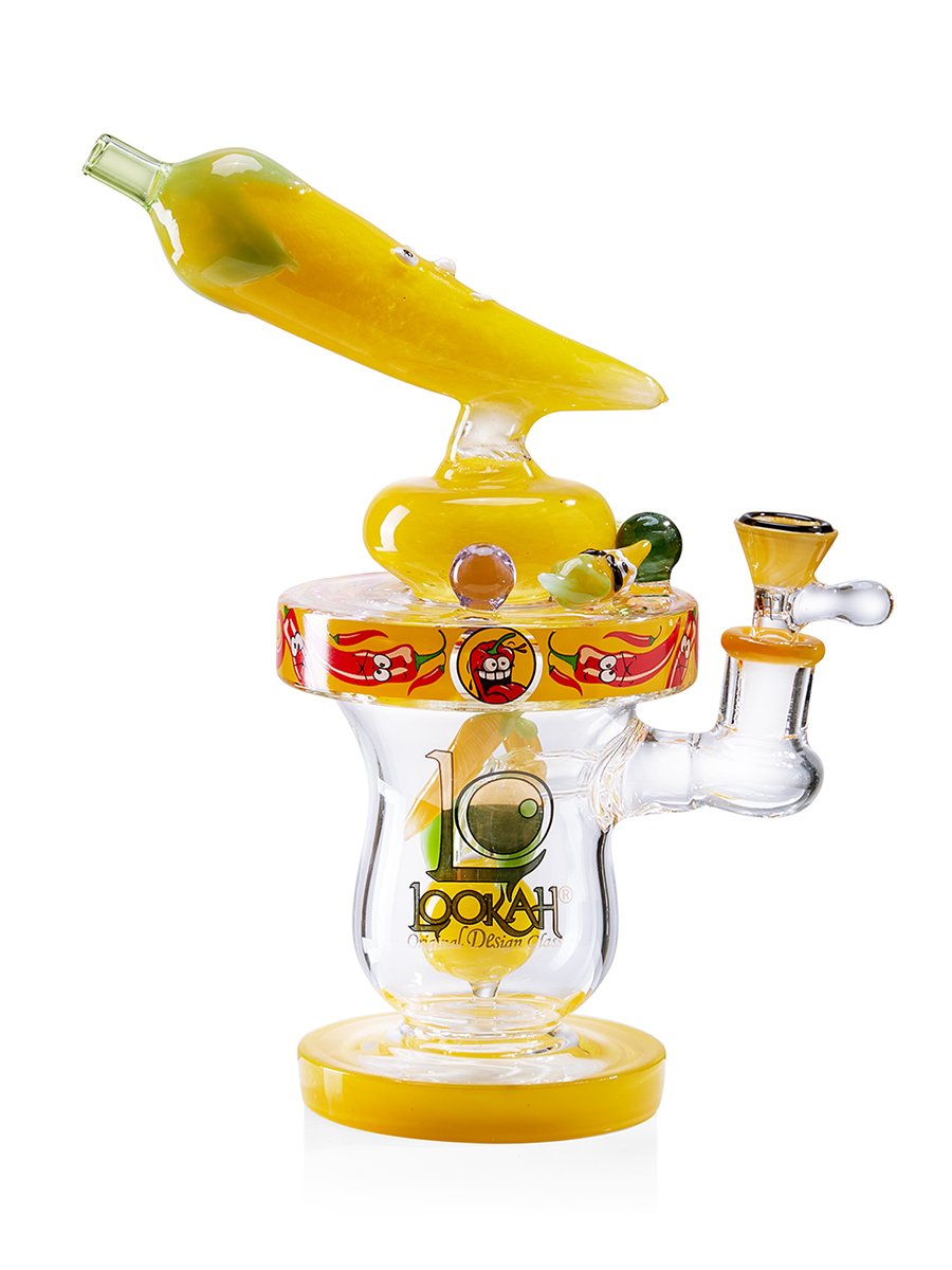 super hot vibrant burst pepper bong yellow